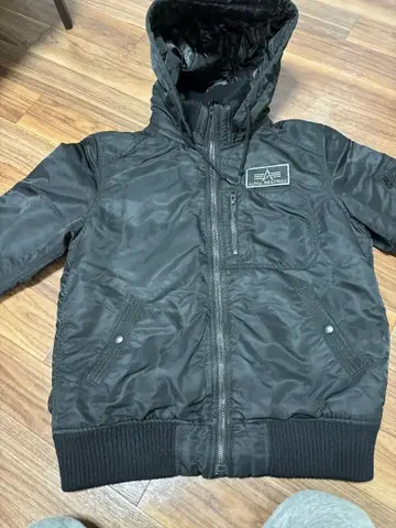 알파인더스트리 후디드 리브 자켓 L 사이즈