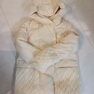 니트 절개 다운 자켓 새상품급