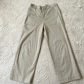 23구 베이지 와이드 베이커 팬츠 38