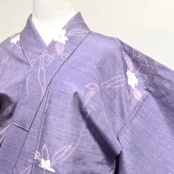 코몬  길경 덩굴 유선 퍼플 기모노 031k