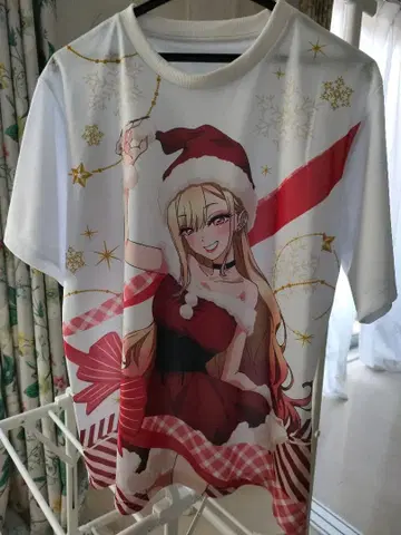 BANDAI 키타가와 마린 산타 의상 T셔츠