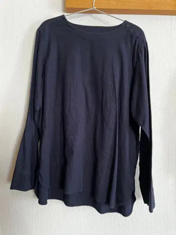 무인 플란넬 네이비 긴팔 XXL