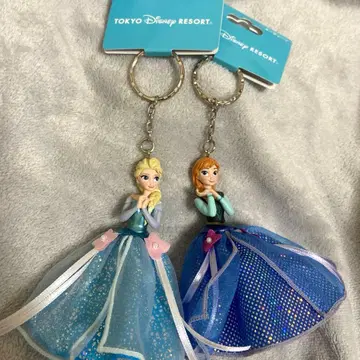 겨울왕국 안나 엘사 세트 키체인 도쿄 디즈니 리조트