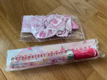 스트로베리 프린스 응원봉 사토미 스크런치 세트