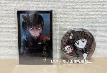 귀멸의 칼날 다이닝 무한성편 캔뱃지 폴라로이드풍 브로마이드 카나오