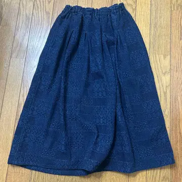 BLUE TRICK 블루 트릭 네이비 플레어 롱 스커트 L