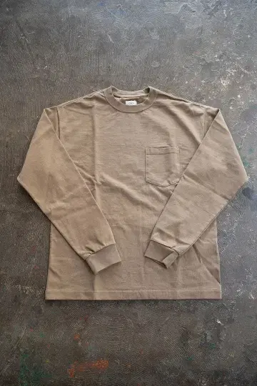 CIOTA 시오타 남성용 수빈 10수/도 충전 천축 포켓 티셔츠