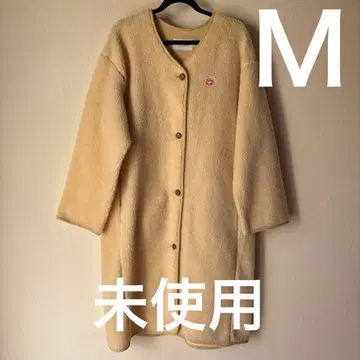 미사용 반손 에미레이유 아이보리 보아 롱 코트