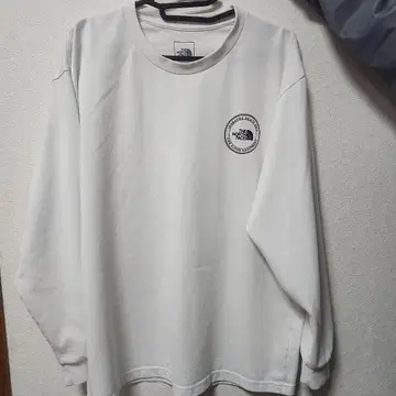 THE NORTH FACE 화이트 긴팔 티셔츠 XXL