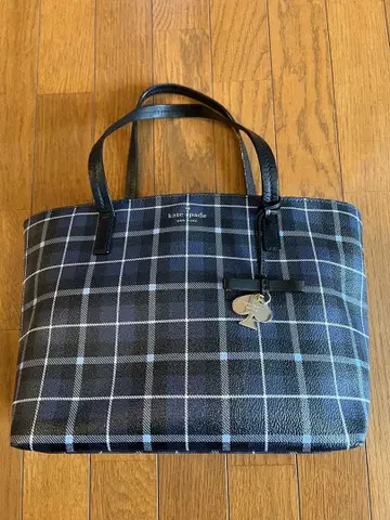 케이트 스페이드 체크 무늬 핸드백