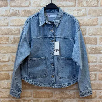 ZARA 자라 데님 자켓 G 긴팔 라이트 블루 M 새상품