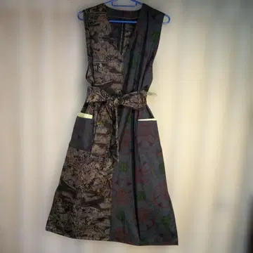 오시마 명주 리메이크 원피스 기모노 오버롤 스커트 튜닉 L~LL