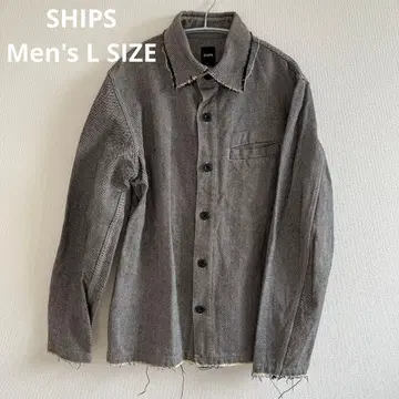 SHIPS 헤링본 무늬 그레이 셔츠 L