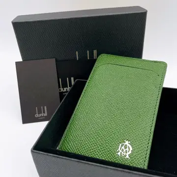 새상품 dunhill 던힐 카드 케이스 패스 케이스 그린 리브스
