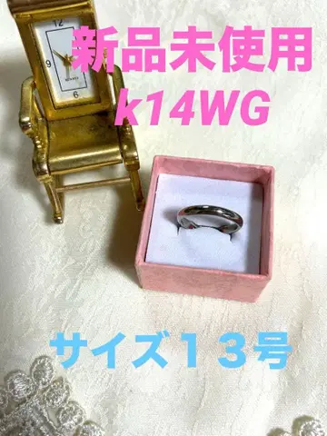 미사용 새상품 K14 WG 반지