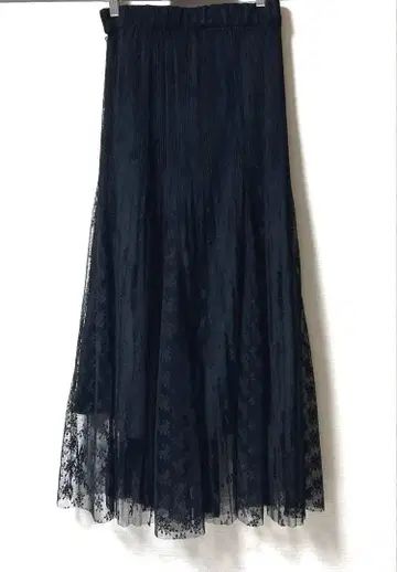 이에나 IENA 트리밍 레이스 스커트 블랙 38