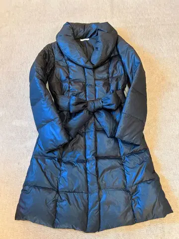 [ 새상품급 ] Trend Club 벨트롱다운코트 블랙