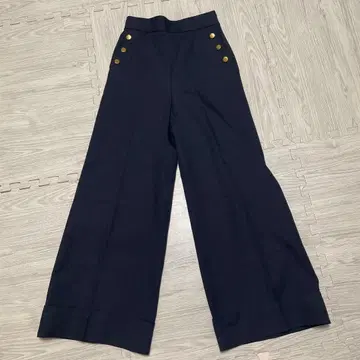 ANAYI 네이비 와이드 팬츠 사이즈 36