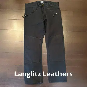 Langlitz Leathers 데님 네이비 컴페티션 팬츠 B.D