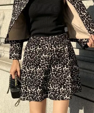 JENNE 팬츠 레오파드 큐롯