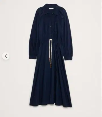 바나나리퍼블릭 포르 린 미디 셔츠 드레스 긴팔 원피스 네이비