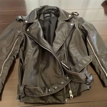 ZARA 다크 브라운 라이더 자켓