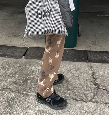 dog 강아지 플리스 팬츠