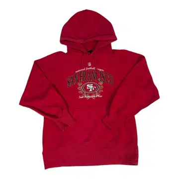 샌프란시스코 49ers 후드 부착 후드티 빨간색
