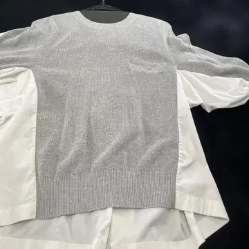 사카이 그레이 리브 스웨터 긴팔 사이즈 2