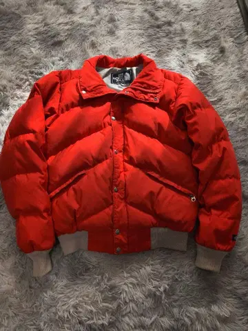 80s THE NORTH FACE MA-1 레드 다운 자켓
