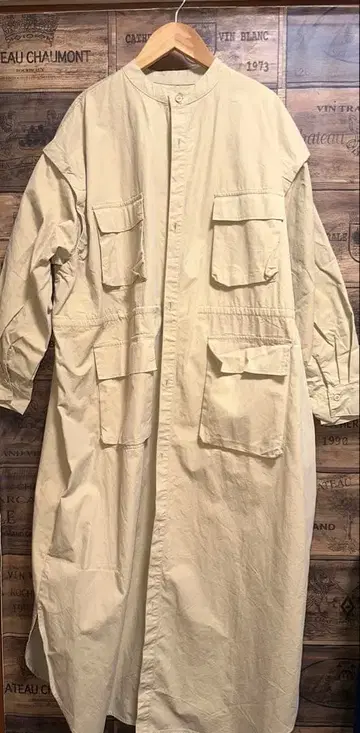 베이지 롱 코트