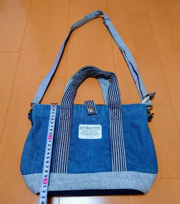 ATTRACTIVE (아트랙티브) 데님 숄더백