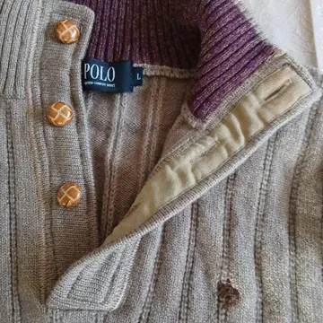 POLO 리브 스웨터 남자 M 여자 L 사이즈