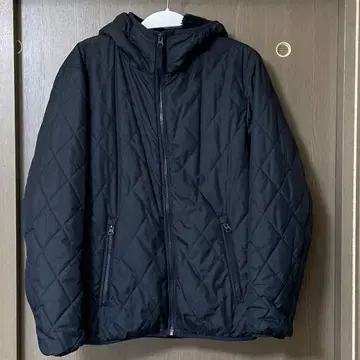 유니클로 보아 안감 퀼팅 후드티 자켓