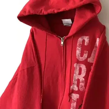 챔피온 카디널스 로고 풀 집업 후드티 L 레드 빨간색 구제 의류