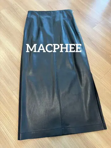 맥피 인조 가죽 스커트 36