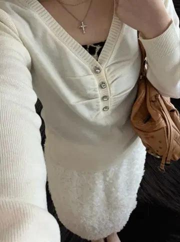 y2k 페어리 그런지 복슬복슬 화이트 스커트