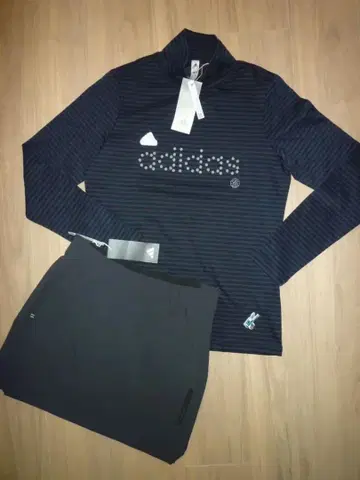 [ 새상품 M ] adidas 아디다스 골프 긴팔 셔츠 & 스커트 세트