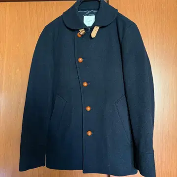 [ 새상품급 ] 에디피스 멜톤 숄카라 울 네이비 S