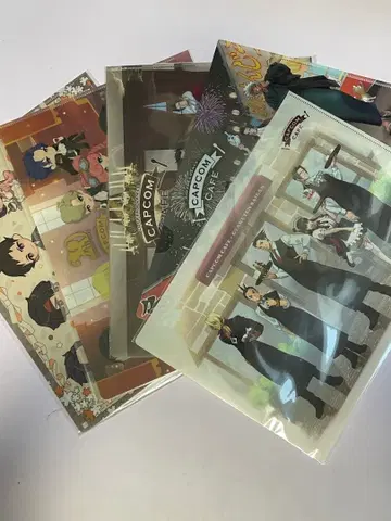 [ 역전재판 ] 캡콤 카페 클리어 파일 세트 [ 대역전재판 ]