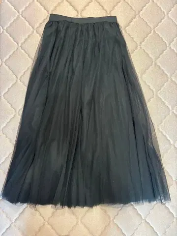 [ 새상품 ] grove 블랙 샤샤 스커트 롱