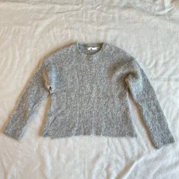 ista-ire 알파카 니트 스웨터 그레이