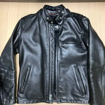 Schott 블랙 가죽 자켓 38