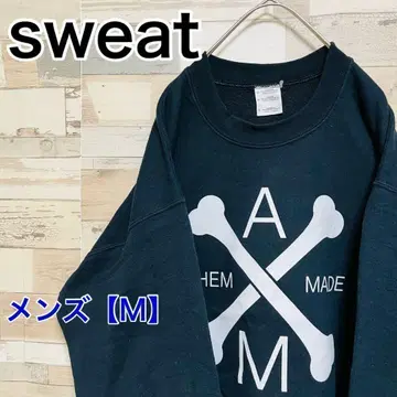 YI48 [ US 수입 ] 맨투맨(트레이닝복) [ 남성용 M ] 블랙