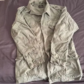 75년 그레이 밀리터리 자켓 코튼 혼방