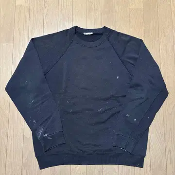 80s 맨투맨 빈티지 누더기 페인트