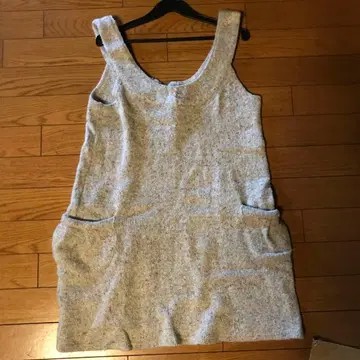 슬리브리스 그레이 계열 믹스 튜닉