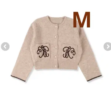 새상품 시마무라 yumi 니트 가디건 M 베이지