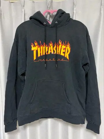 THRASHER 트레셔 블랙 후드티 남성용