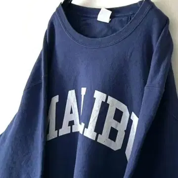 포트&컴퍼니 말리부 MALIBU 트레이닝복 맨투맨 XL 네이비 구제 의류